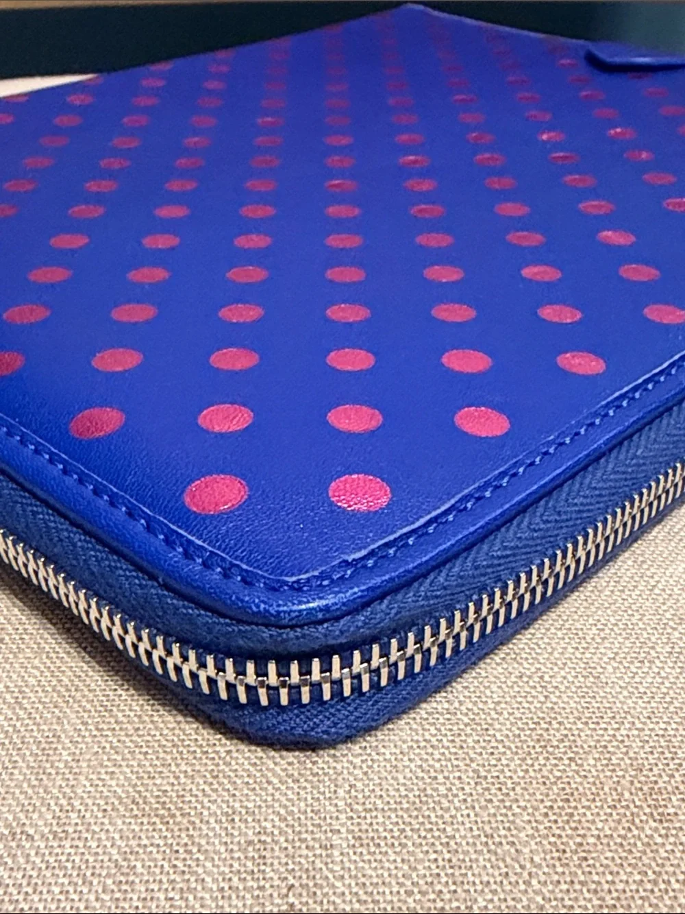 Marc Jacobs Royal Blue Leather Tablet Case